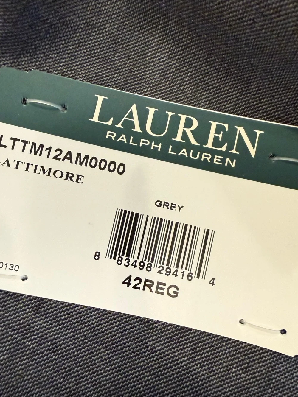 Lauren Ralph Lauren Men’s Lattimore Gray Blazer Ultra Flex Wool Blend 42R NWT